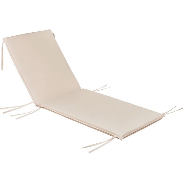 Colchonete para Espreguiçadeiras Tramontina Branco com Tecido Impermeável 193 x 65 cm